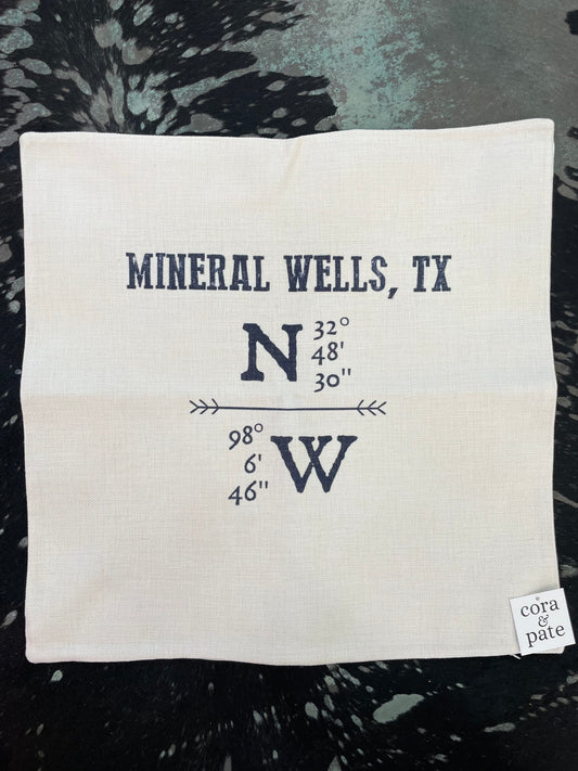 Hometown Longitude Latitude Pillow