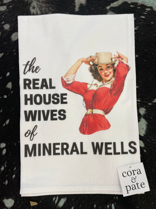 Real Housewives Western Lady Flour Sack Towel