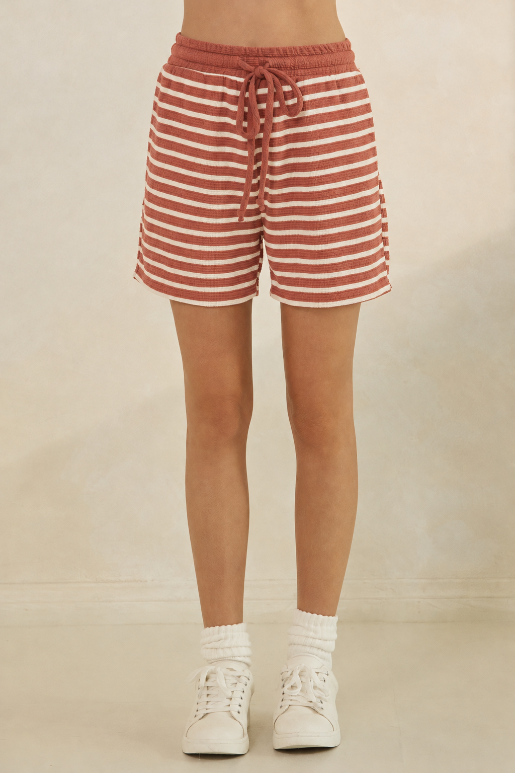 Sailor Cloudy Knit Stripe Shorts