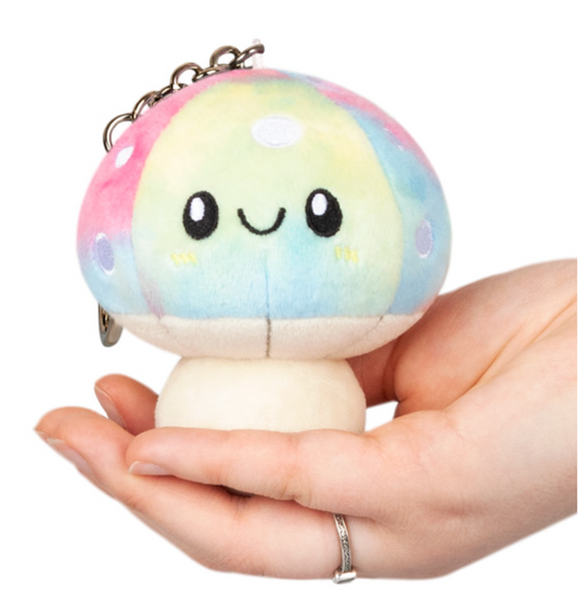 Micro Squishable Tie Dye Mushroom Keychain