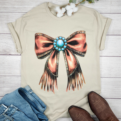 Western Coquette Bow Tee