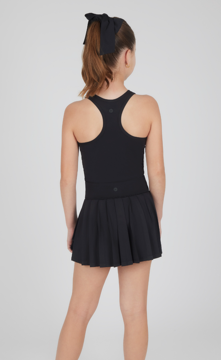 Girls Racerback Tank, Pleated Skort, Scunchie Set