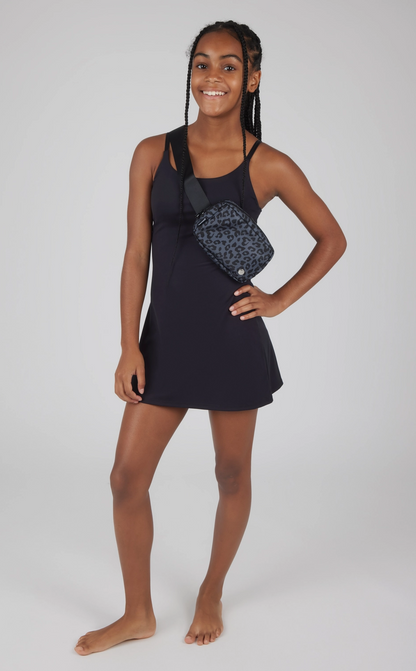 Girls Lux Tennis Dress with Inner Bra and Fanny Bag - Set