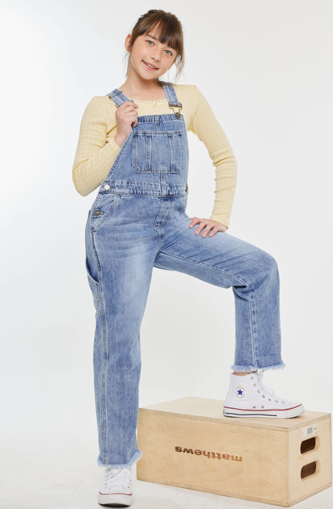 Youth Relaxed Tapered Overalls