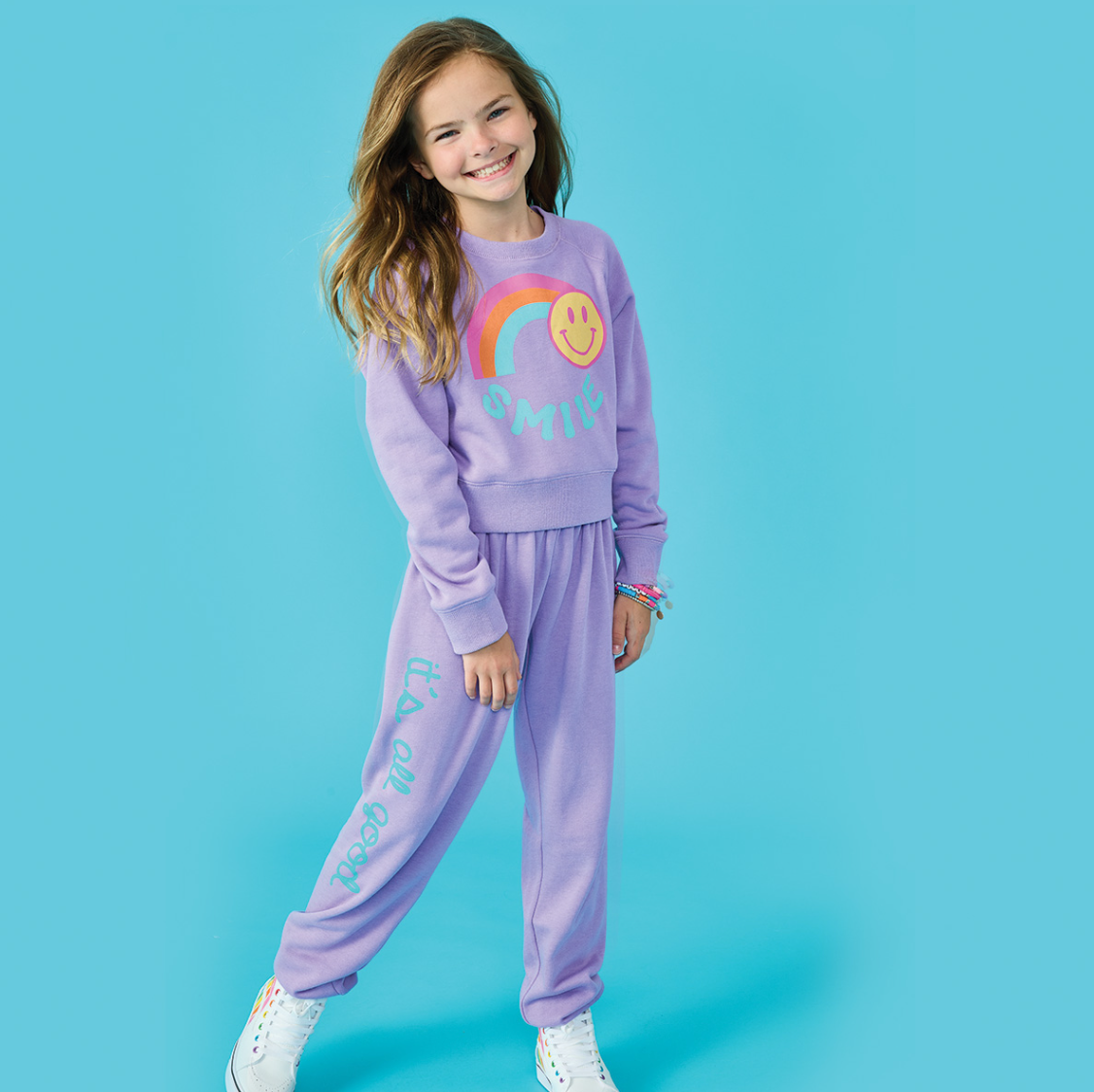 All Good Vivid Violet Basic Sweatpants