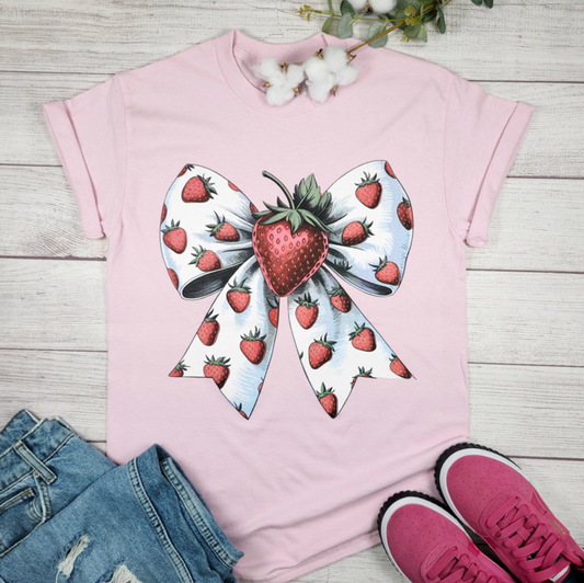 Strawberry Ribbon Tee