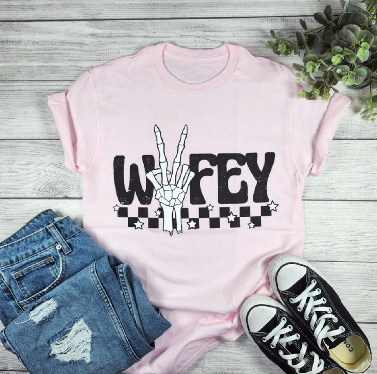 Wifey Skeleton Tee