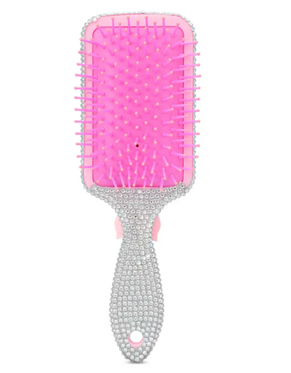 Charming Rhinestone Paddle Brush