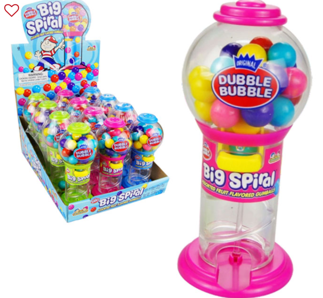 Dubble Bubble Big Spiral Gumball Dispenser