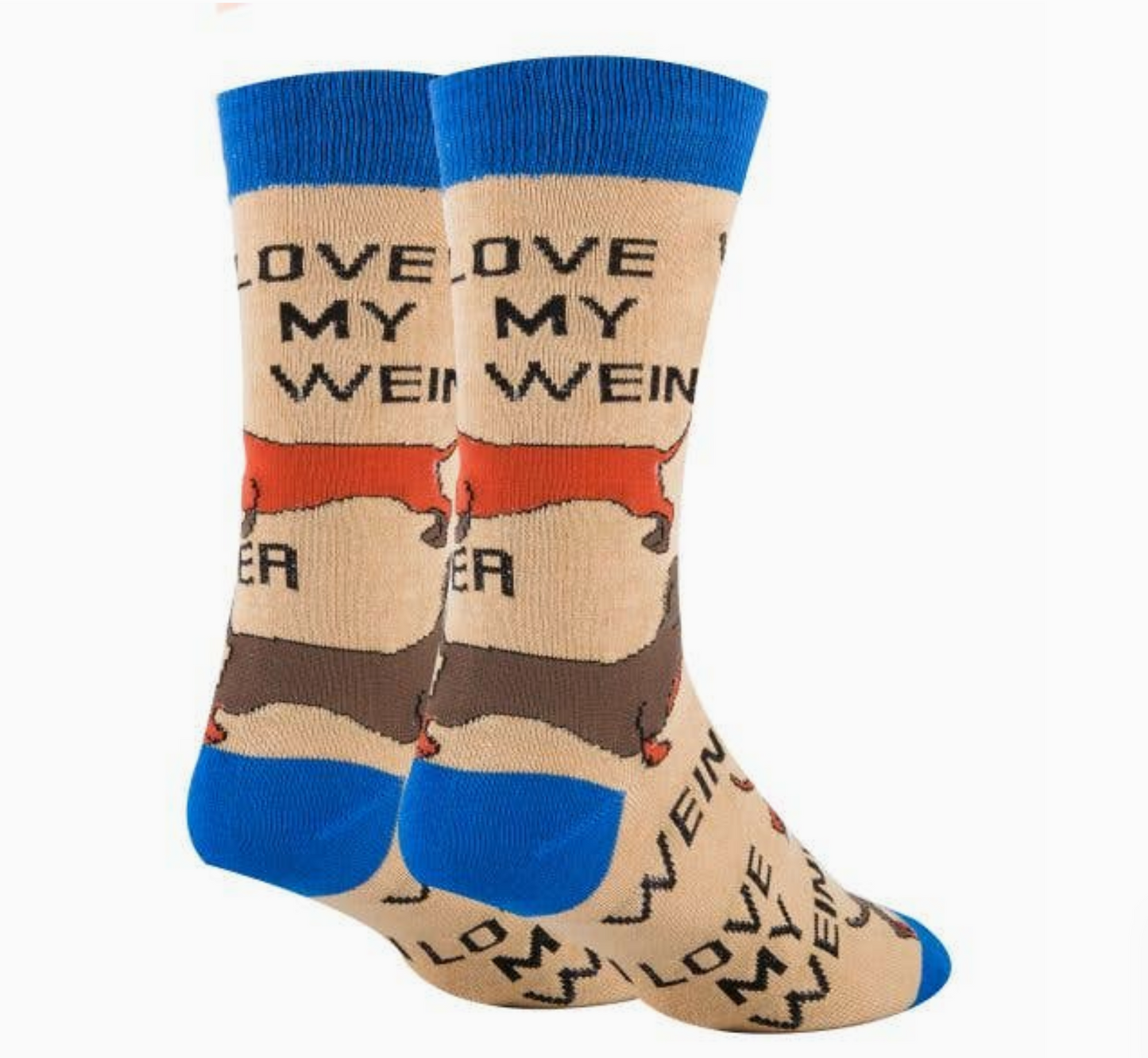 Love My Weiner | Men's Cotton Crew Funny Socks