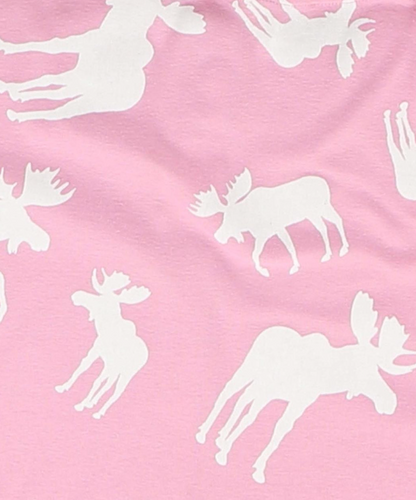 Classic Moose Infant Pink Onesie Flapjack