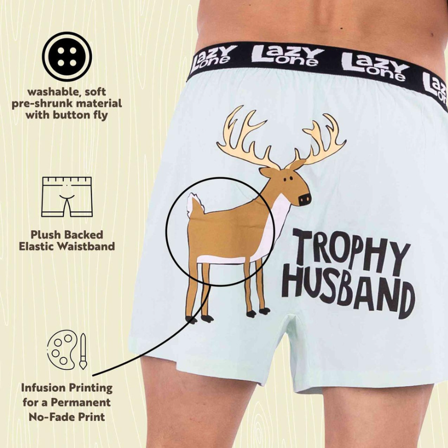 Trophy Husband Men's Funny Boxer