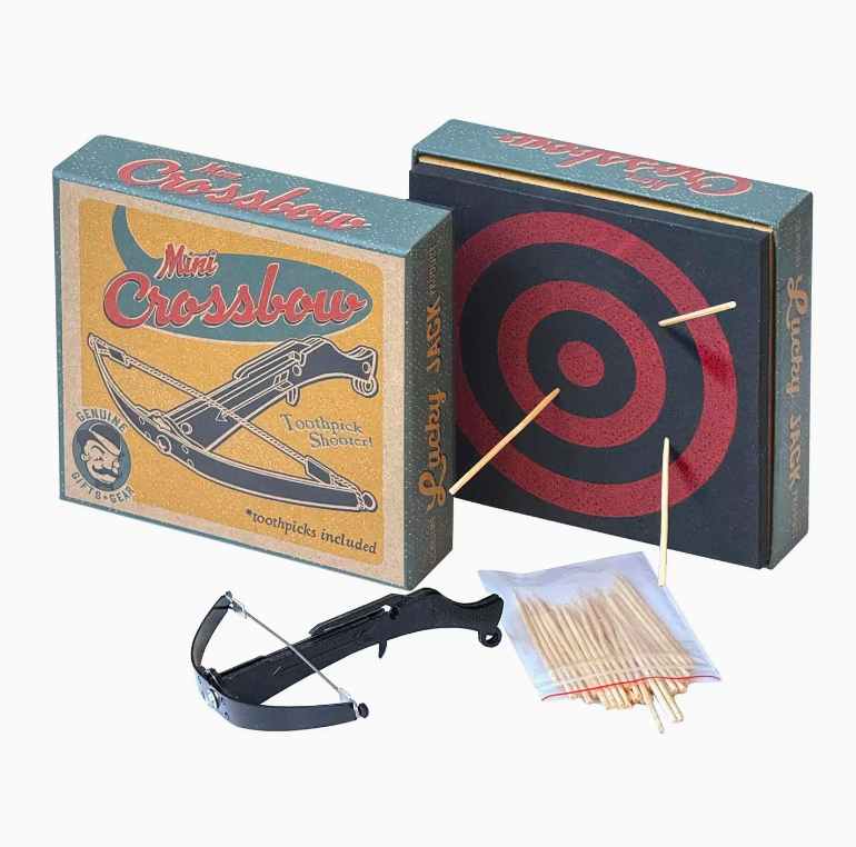 Mini Crossbow Toothpick Launcher