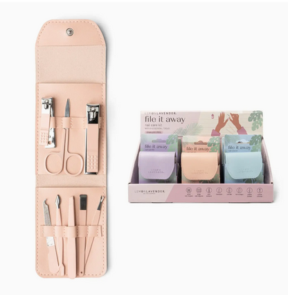 Lemon Lavender File It Away Nail Care Kit