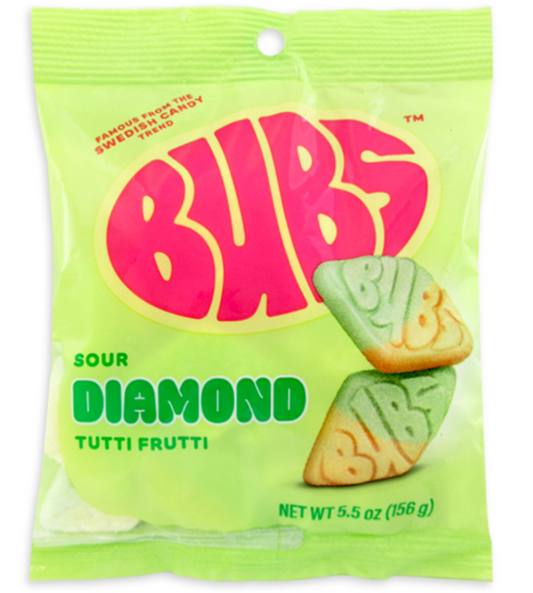 Bubs Sour Diamond Tutti Fruitti