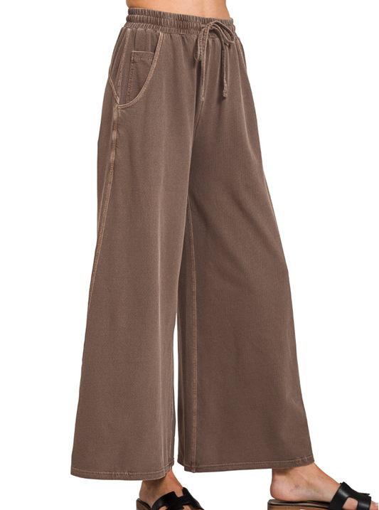 French Terry Pigment Dye & Enzyme Washed Pants