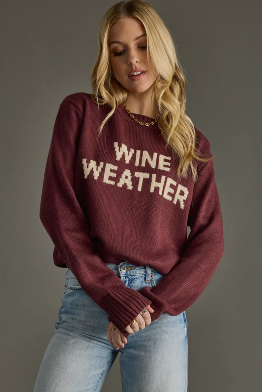Wine Weather Sweater