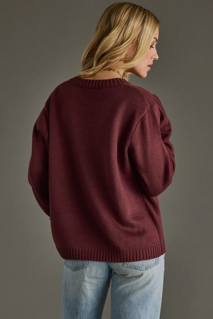 Wine Weather Sweater