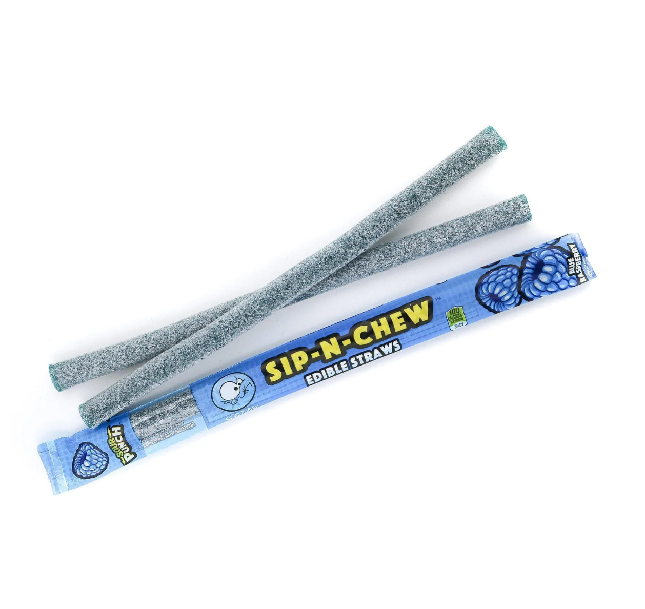SOUR PUNCH Sip-N-Chew Straws Blue Raspberry