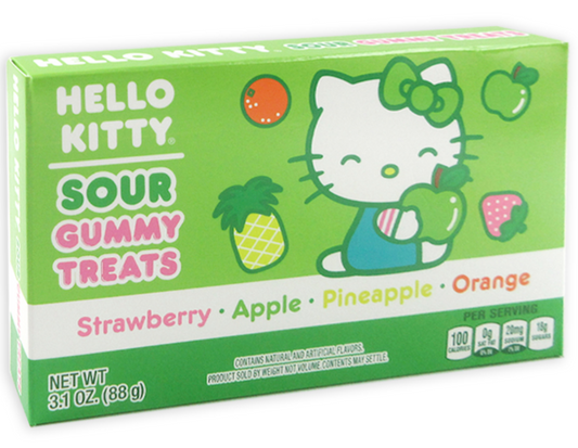 Hello Kitty Theater Box Fruit Sour Gummi Treats