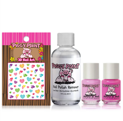 Perfectly Pink Gift Set - Kids Non-toxic Nail Polish by Piggy Paint