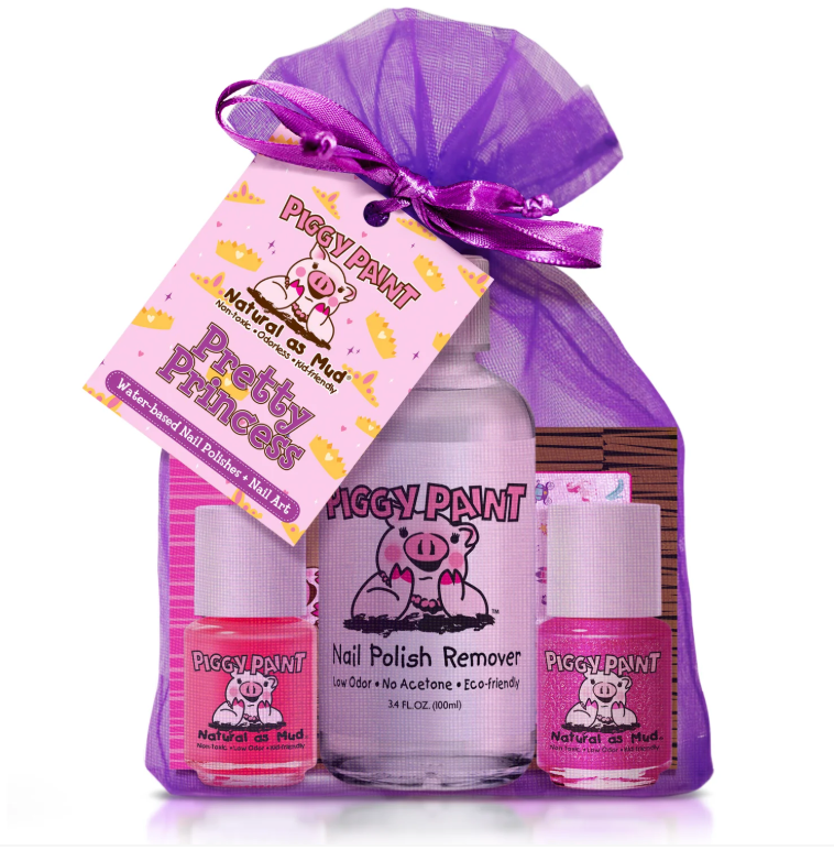 Pretty Princess Gift Set - Kids Non-toxic Nail Polish by Piggy Paint