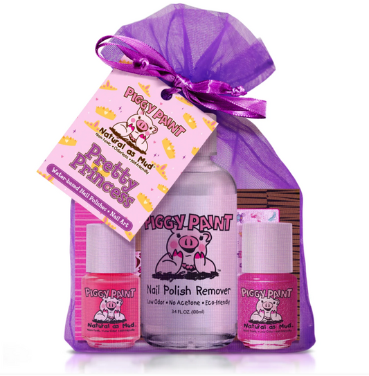 Pretty Princess Gift Set - Kids Non-toxic Nail Polish by Piggy Paint