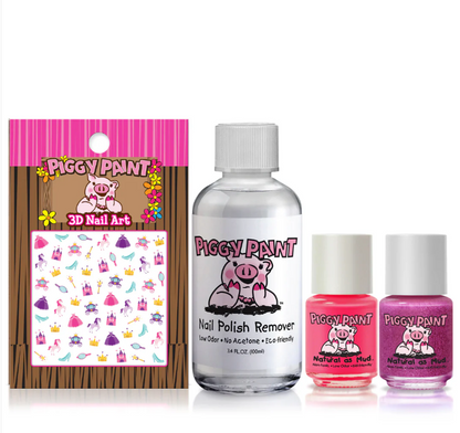 Pretty Princess Gift Set - Kids Non-toxic Nail Polish by Piggy Paint