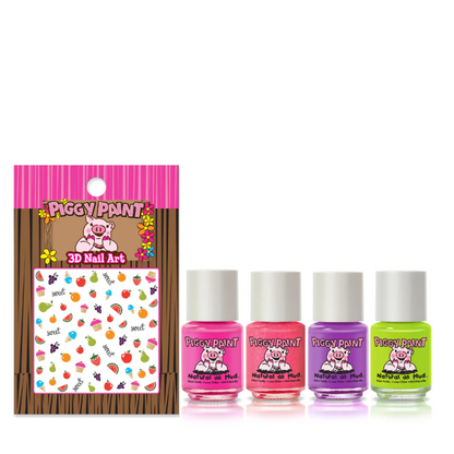 Cutie Fruity Gift Set - Kids Non-toxic Nail Polish by Piggy Paint