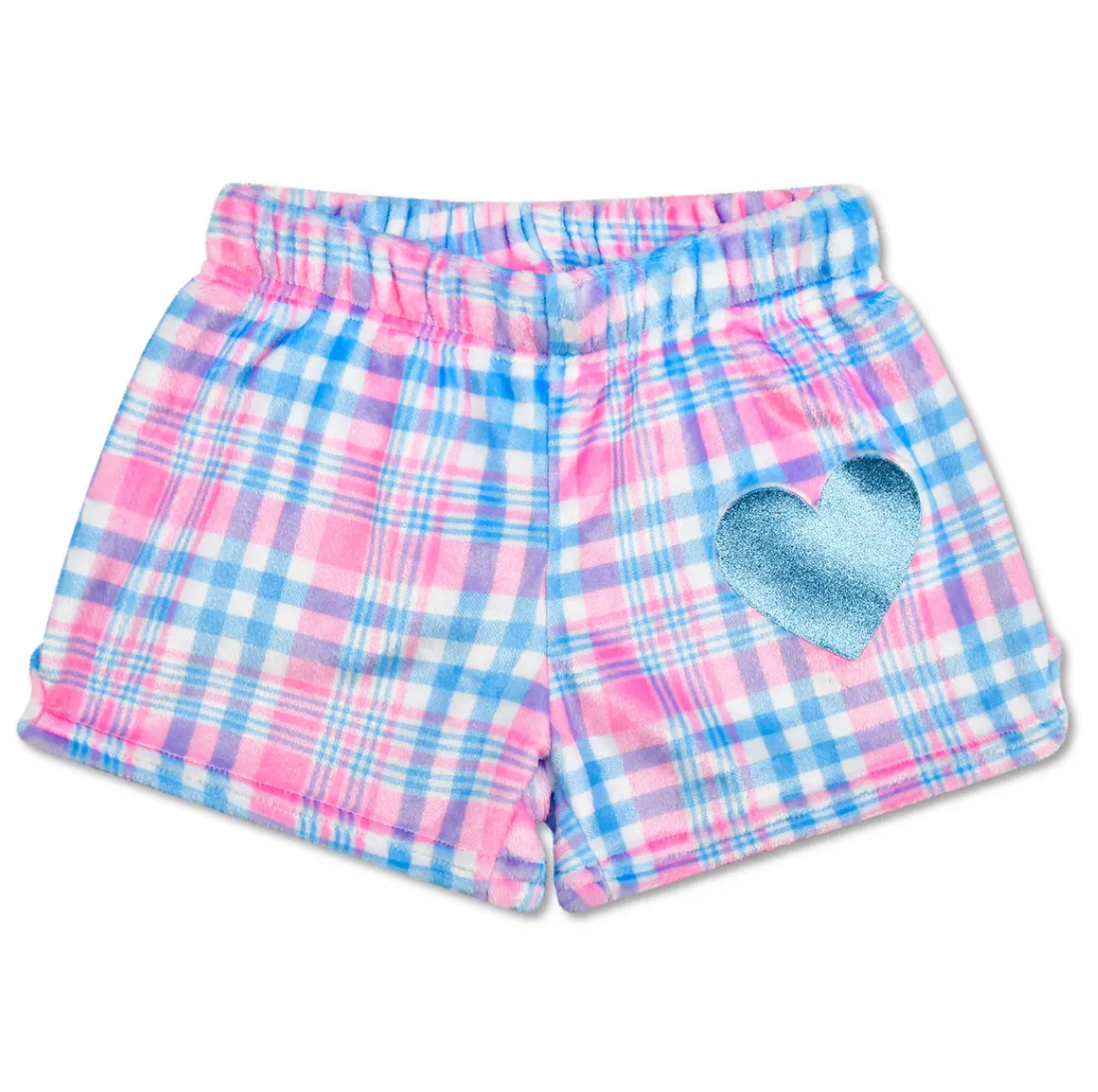 Theme Varsity Plush Shorts - Pink
