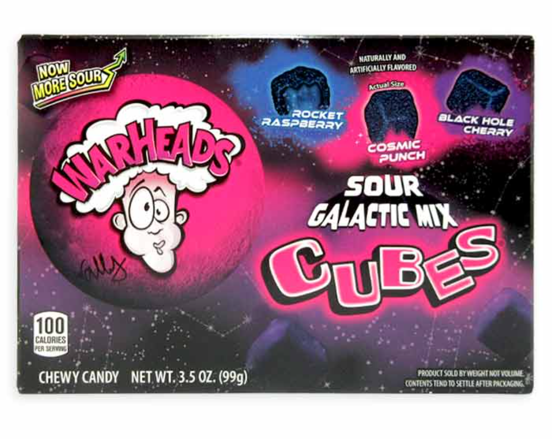 Warheads Galactic Cubes Theater Box
