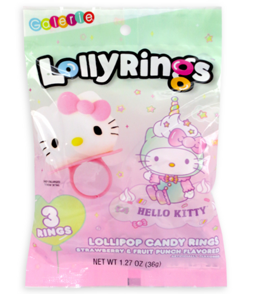 Hello Kitty LollyRings 3pk Peg Bags