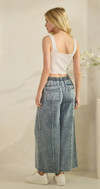 Stonewash Dream Wide Leg Pants