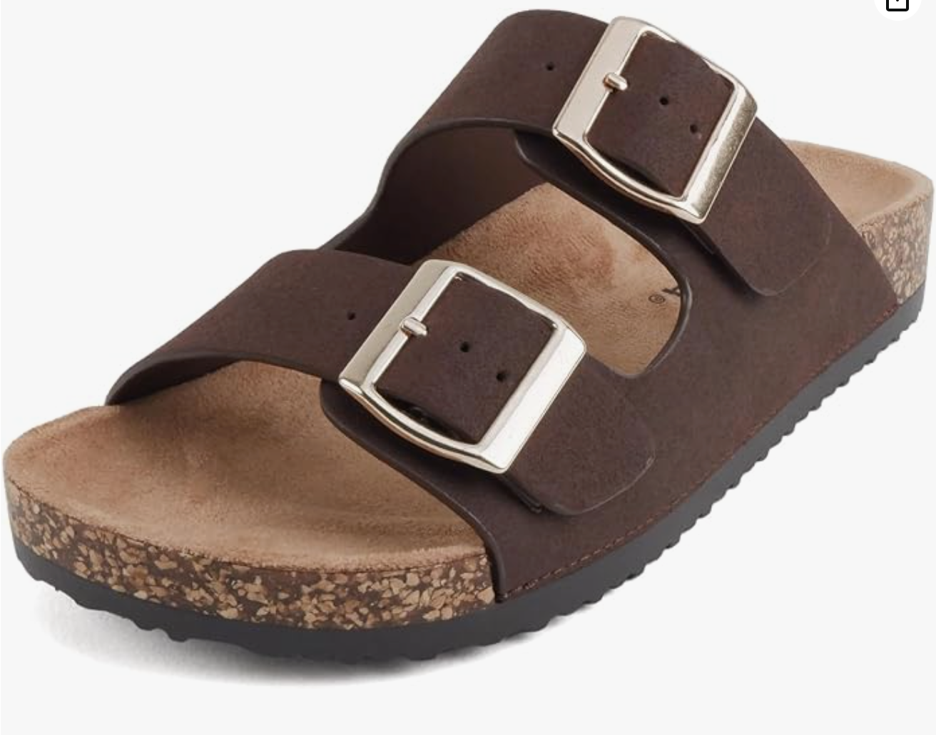 Jete Women Slide Sandals with Two Buckle Straps