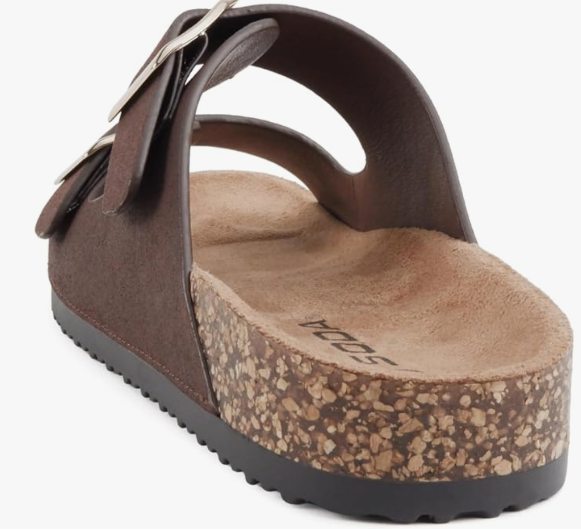 Jete Women Slide Sandals with Two Buckle Straps