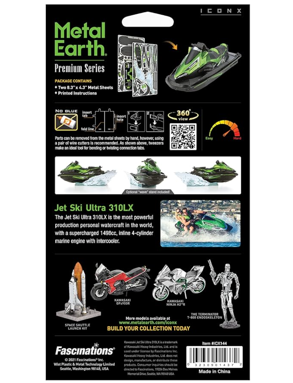 Kawasaki Jet Ski Metal Earth