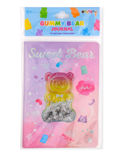 Gummy Bear Shaky Glitter Mini Journal