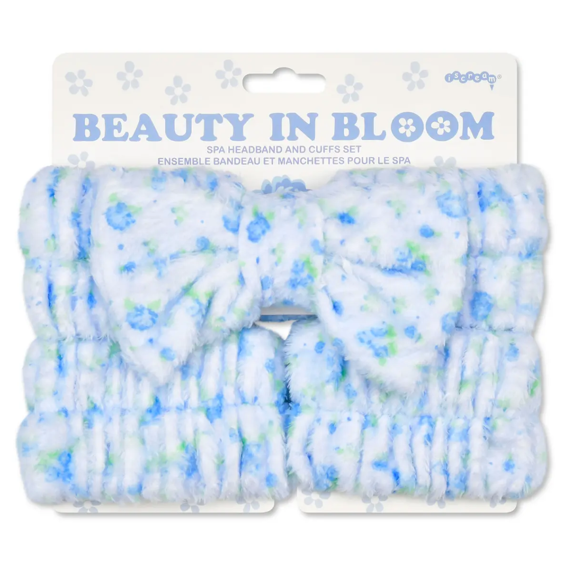 Blue Ditsy Spa Set