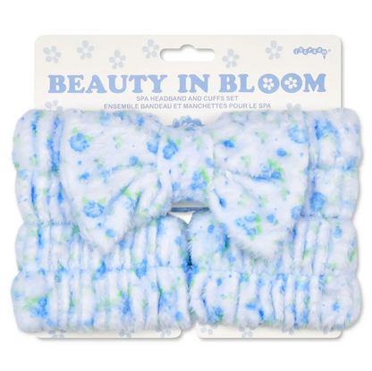 Blue Ditsy Spa Set