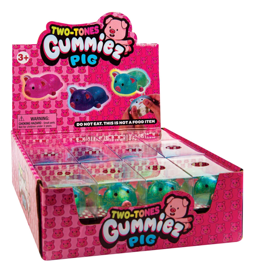 2-Tones Gummiez Pig Toy