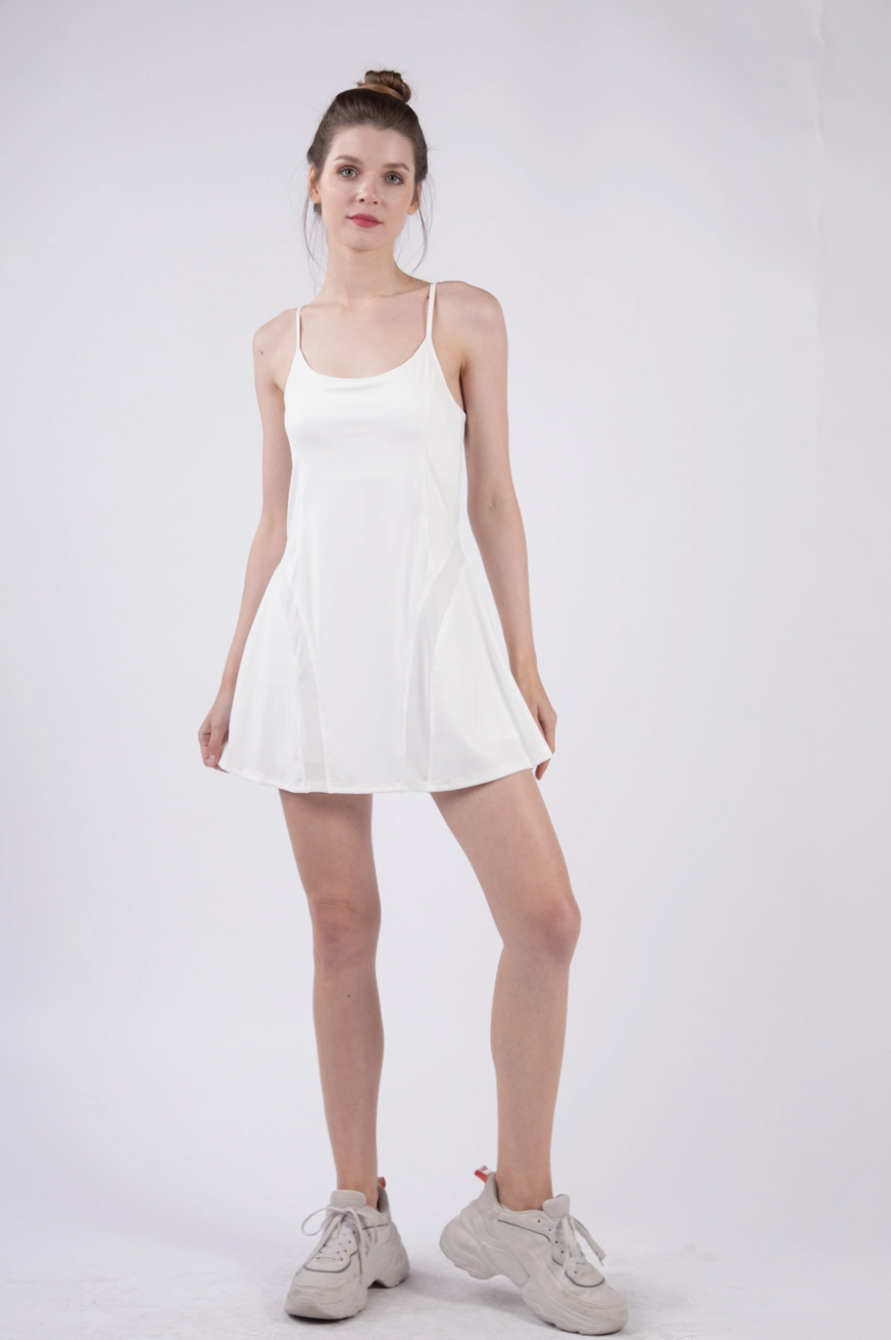Activewear Mesh Detail Tennis Mini Dress