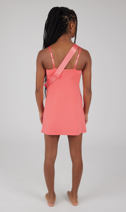 Girls Lux Tennis Dress with Inner Bra and Fanny Bag - Set