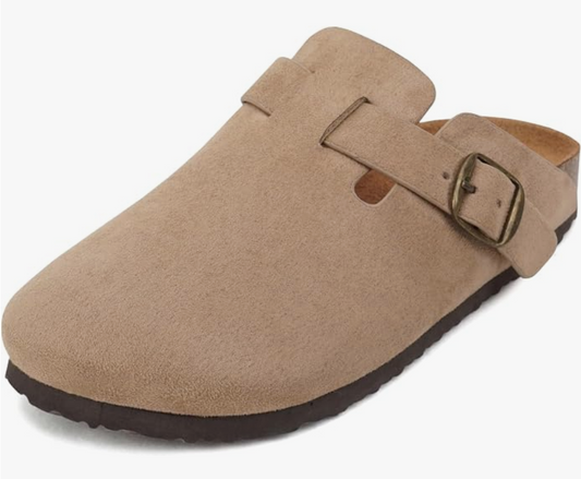 Regis Suede Slip on Clog Mules