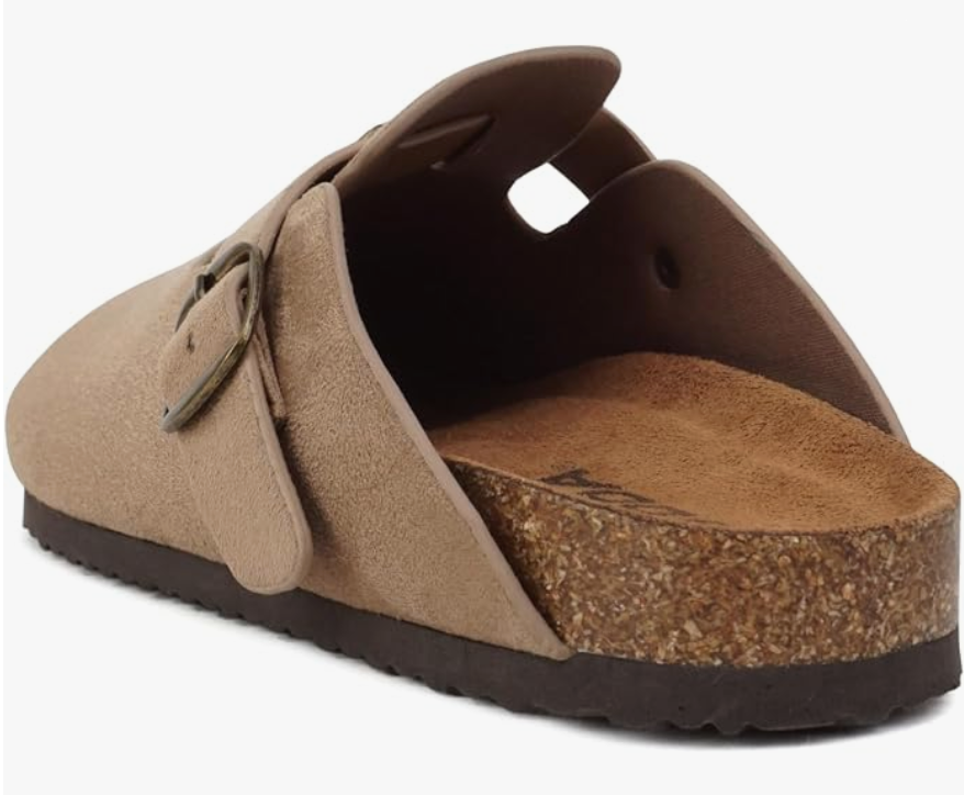Regis Suede Slip on Clog Mules