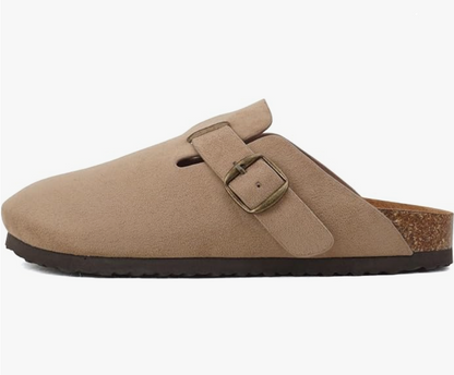 Regis Suede Slip on Clog Mules