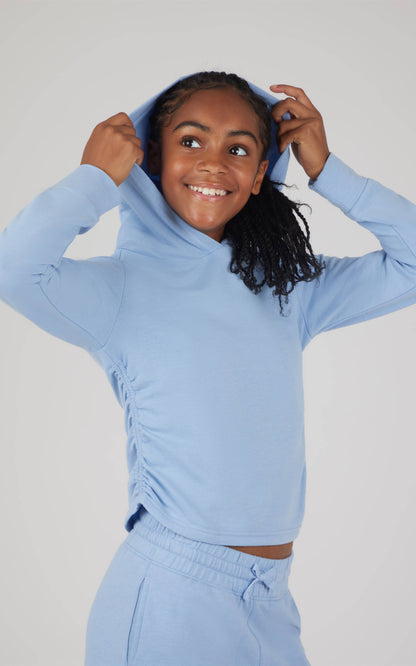 Girls Terry Brushed Side Cinched Hoodie and Jogger
