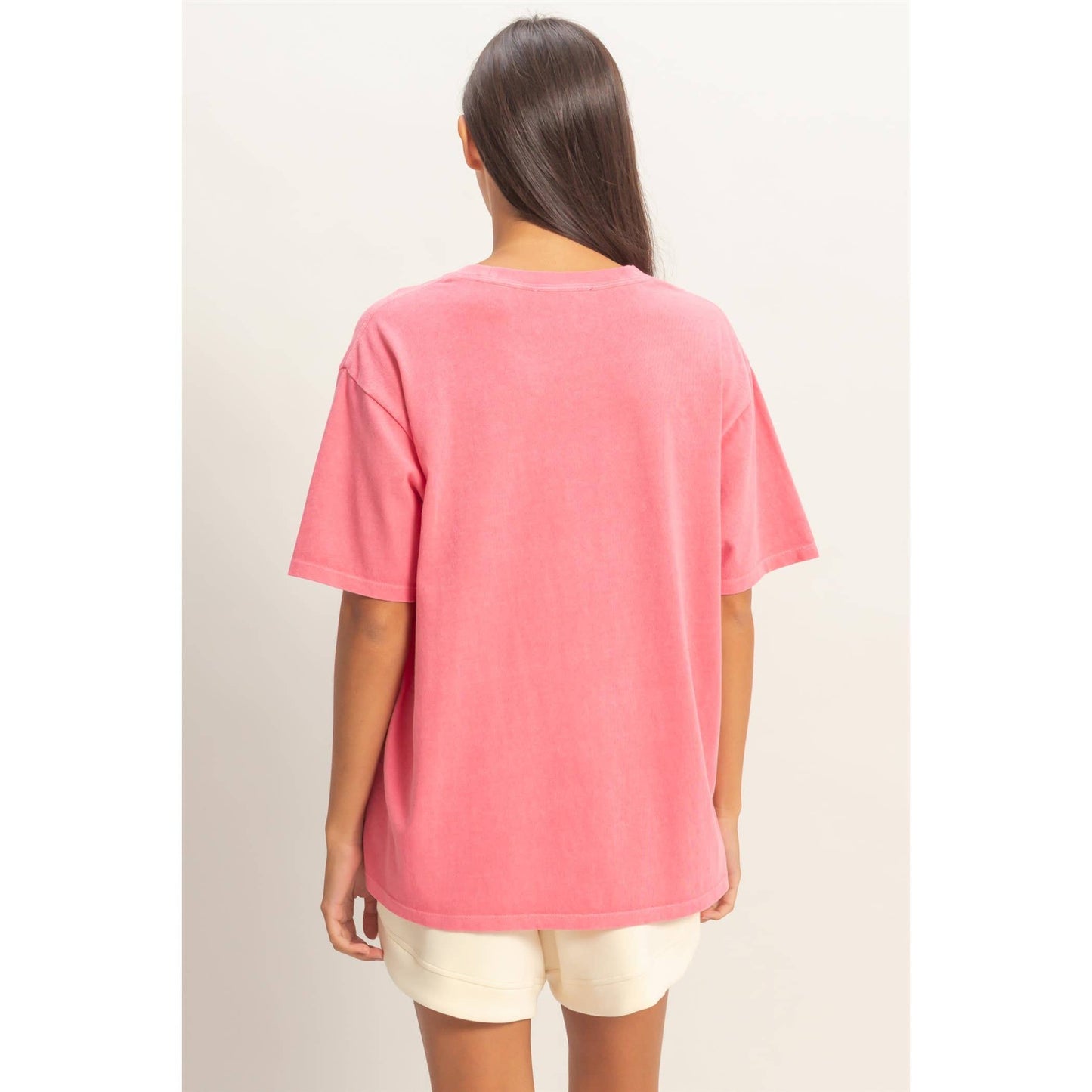 Pigment Dyed Crew Neck T-Shirt