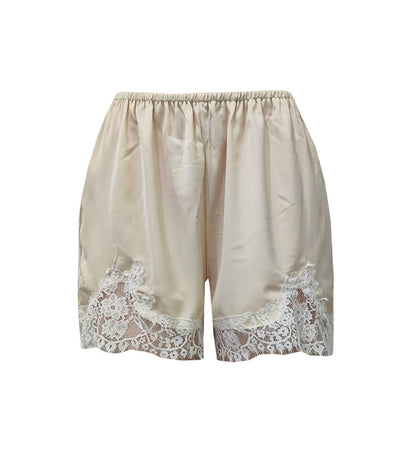 Lightweight Lace Trim Relaxed Fit Boxer Shorts