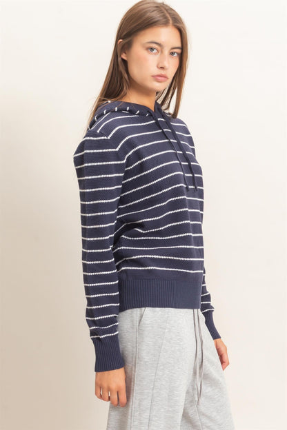 Striped Hooded Sweater
