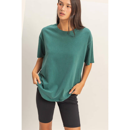 Pigment Dyed Crew Neck T-Shirt